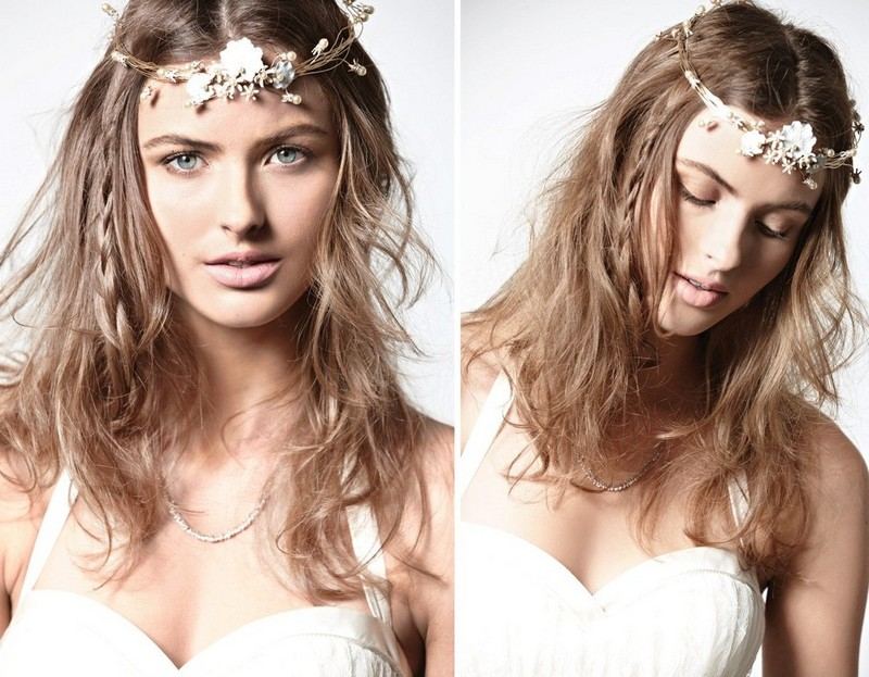 Svadobné účesy-boho-šik-ležérne-dlhé vlasy