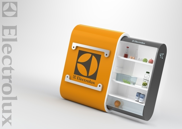 koncept vonkajšej chladničky Nicolas Hubert Electrolux Design Lab