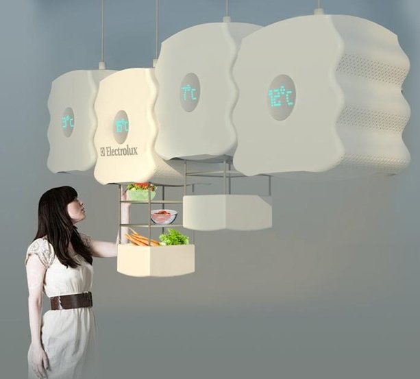 Koncepty dizajnu chladničky icecloud electrolux inovatívne