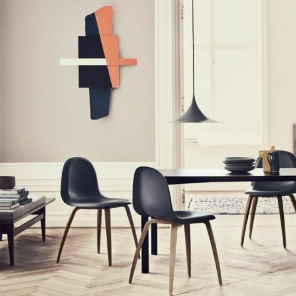 Retro dizajn jedálne do obývačky