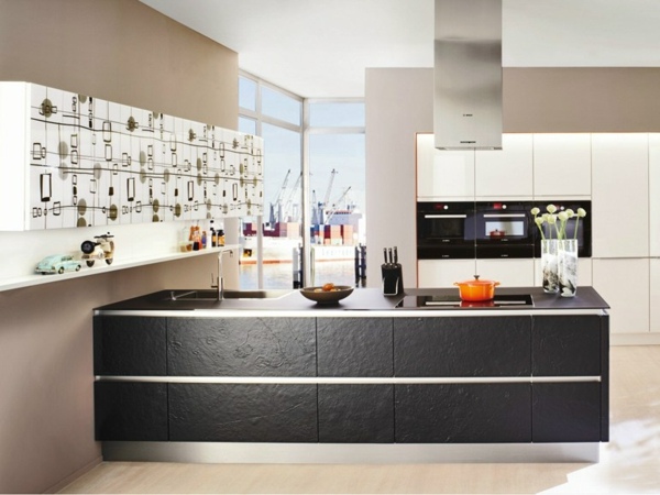 Moderné nápady na zdobenie kuchyne z tmavého dreva Moderné nápady na dekoráciu kuchyne nápady na dekoráciu farebných skríň