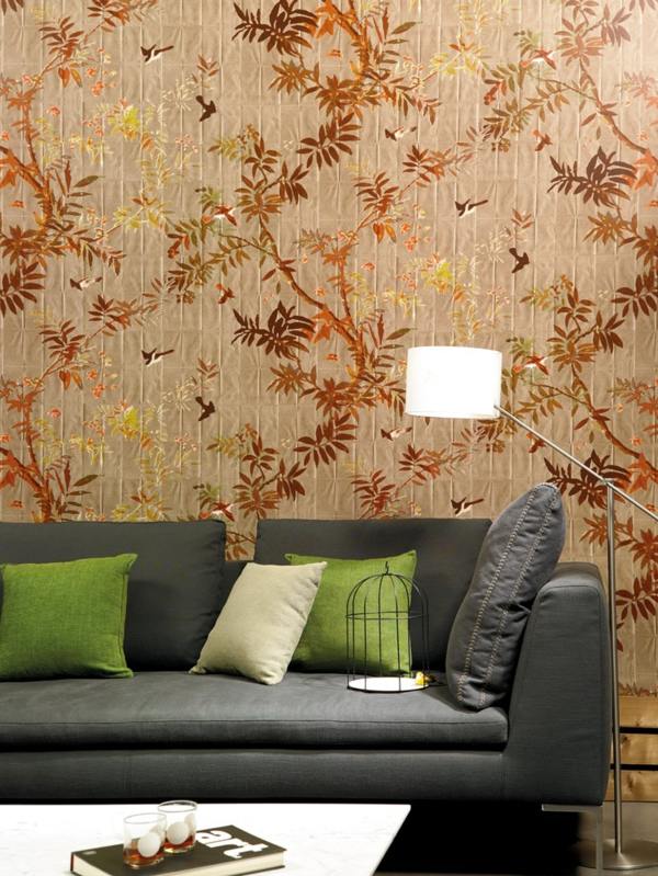 Nápady na výzdobu obývačky s kvetinami Tapeta nápady na výzdobu obývačky