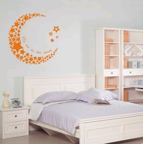 20 skvelých nápadov samolepky na stenu dizajn spálne mesiac 20 skvelých nápadov na dizajn samolepky na stenu spálne mesiac