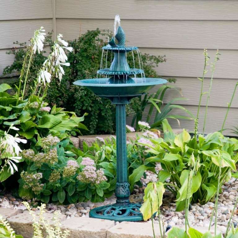 vodné prvky pre záhradné figúrky z rýb pre vtáčie kúpele