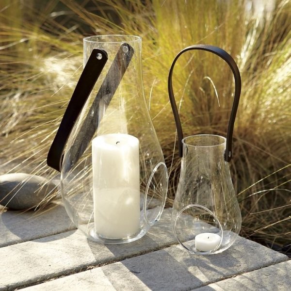 Letná dekorácia na dom a záhradné lampáše zo skla na stĺpové sviečky záhradné lampáše-sklo-s kľučkou-stĺpové sviečky-letná-dekorácia-záhrada