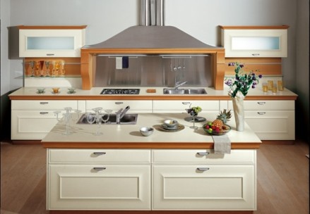 praktické béžovo hnedá kuchyňa retro praktický béžovo hnedý kuchynský retro dizajn