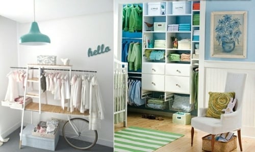 Otvorené šatníky do detských izieb navrhujú nápady na úložný priestor Otvorené šatníky na navrhovanie detských izieb
