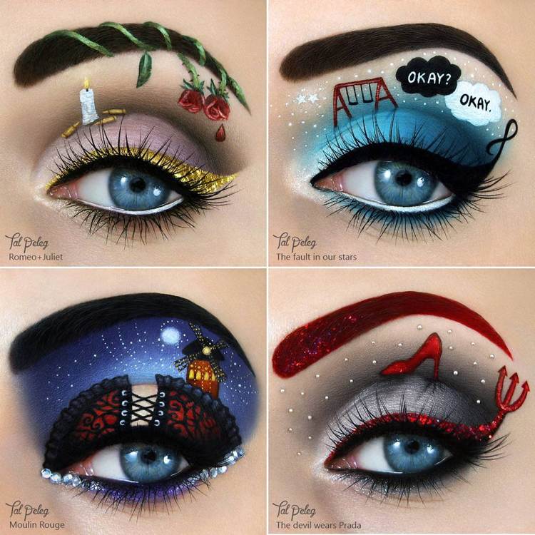 Tipy na líčenie-halloween-make-up-eye-art