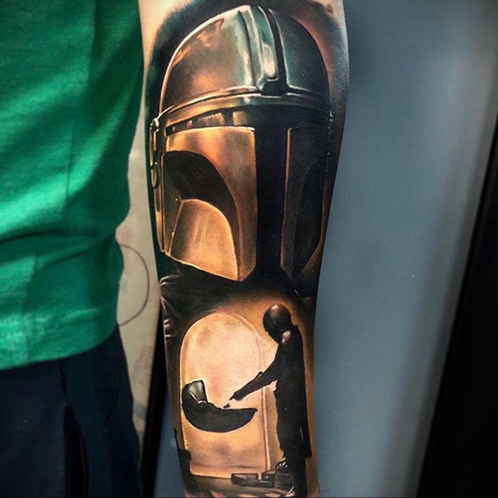 joshuaandersontattoo i tatuaż rysunek na temat z serii The Mandalorian 1