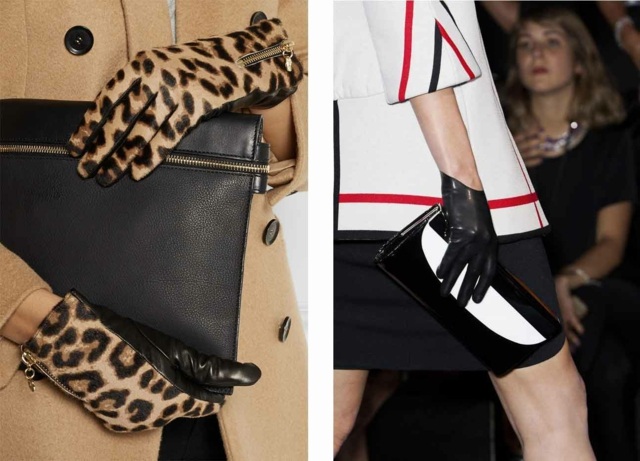 Extravagantné dámske rukavice dámske rukavice v prevedení Diane von Furstenberg Armani