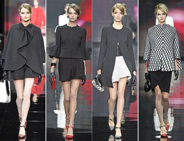 Jeseň módne rukavice štýlové kože Štýlové rukavice Armani Prive