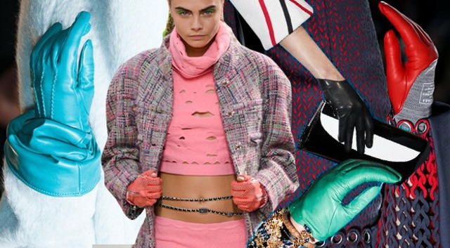 Nápady na dizajn rukavíc v rôznych farbách 2015 Nápady na dizajn rôzne farby 2015 zimné módne trendy
