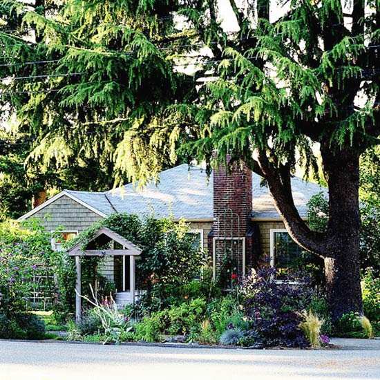 nápady na prvky záhradného dizajnu robia predný dvor