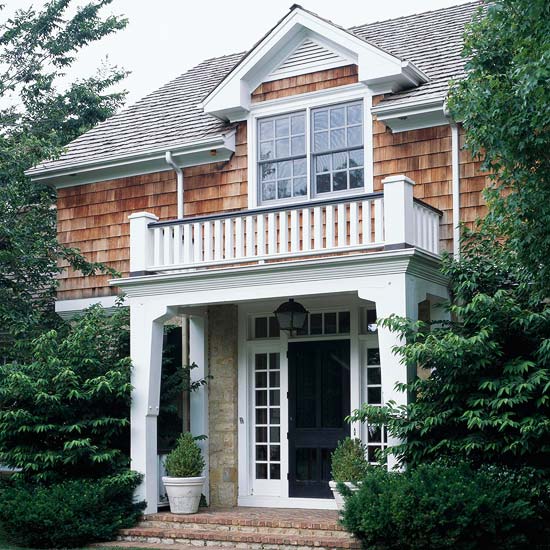 nápady pre prvky záhradného dizajnu vchod stromov