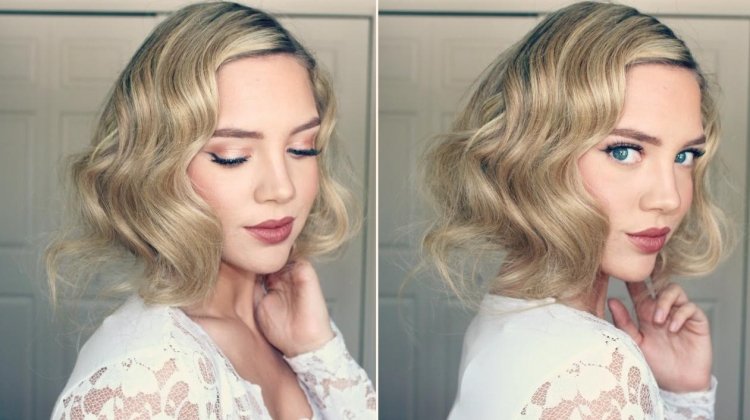 20. roky-účesy-urob si sám-téma-party-návod-video-dlhé vlasy