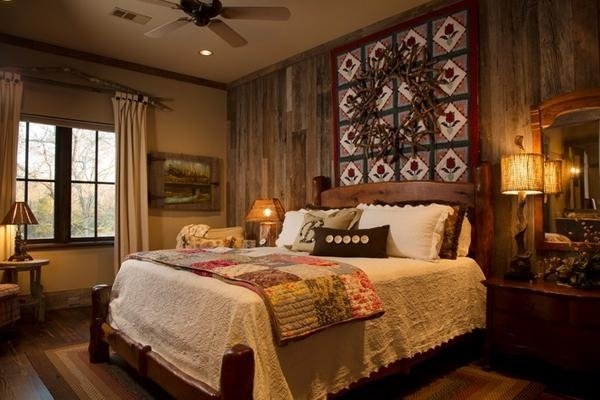 Skvelý nápad do hlavnej spálne kreatívne nápady-spálňa-oranžovo-hnedá