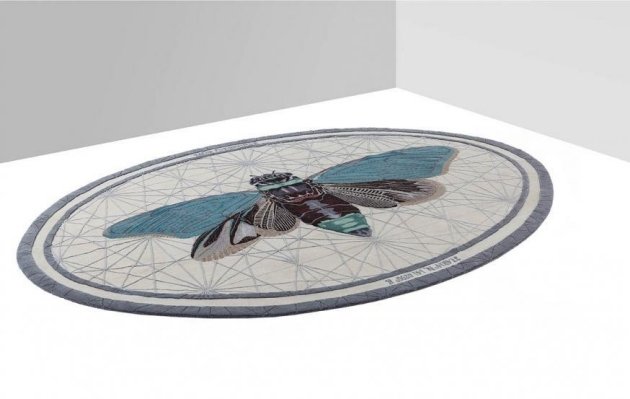 výrobca kobercov nodus elipse modrý motýľ nodus koberce elipsa modrý motýľ