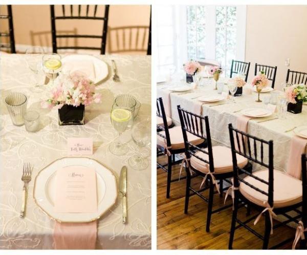 Ozdobte stôl jemnými kvetmi domov-dievčatá-sprcha-párty-dekorácia