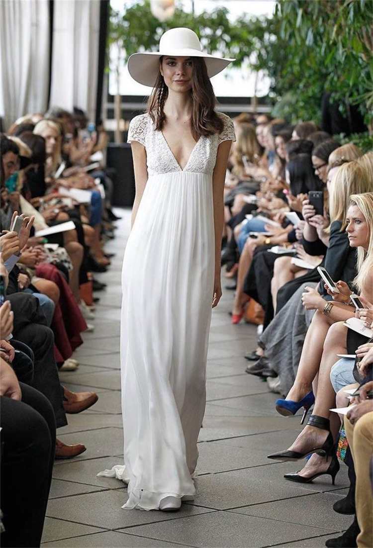 svadobné šaty-tehotné-svadobné šaty-dlhé-biele-vintage-čipky