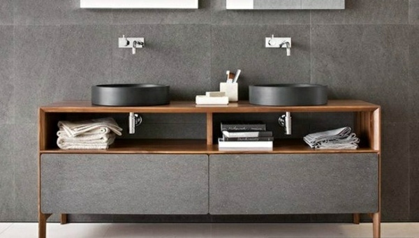 Minimalistická kúpeľňová skrinka Kúpeľňový toaletný stolík