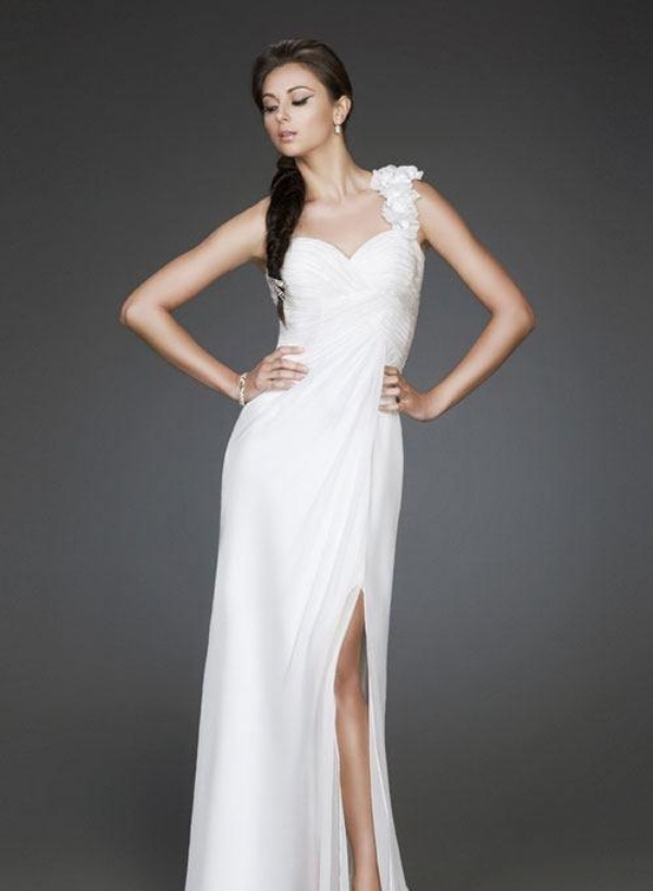 23-Elegantný výstrih na jedno rameno