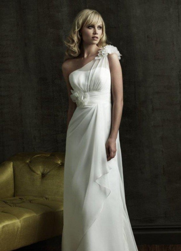 23-Elegantné-One-rameno-svadobné-šaty-móda