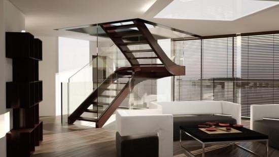Severský moderný dizajn schodiskového schodiska Melbourn Severské moderné schodnikové schodisko Melbourn Siller Design
