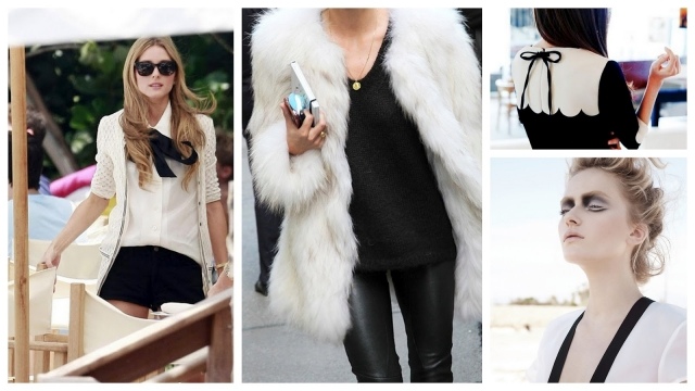 Outfity v čiernobielych inšpiráciách-jeseň-leto