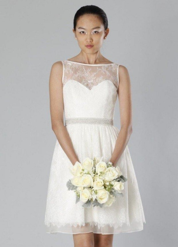 svadobné šaty-krátke-šik-nápad-leto-svadba