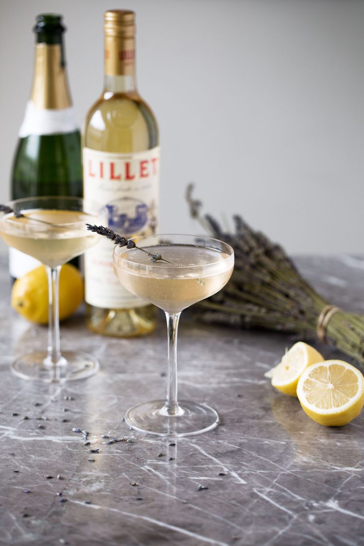 koktailové recepty jarná lillet fiz levanduľa