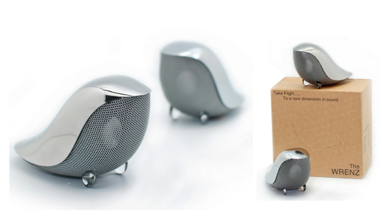 Tipy na darčeky na Vianoce - reproduktory, ktoré slúžia aj ako ozdoba nápady na darčeky na Vianoce Strieborný reproduktor WRENZ v tvare vtáka