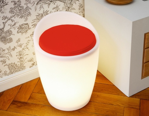 Stolička integrované osvetlenie moderný nábytok domáca záhrada Stolička integrovaný svetelný nábytok domáca záhrada