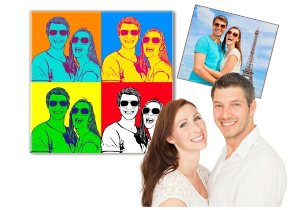 Atmosférické obrázky Pop Art rodinné originálne darčeky k Vianociam Pop Art Obrázky Rodinný originálny nápad na darček Vianoce