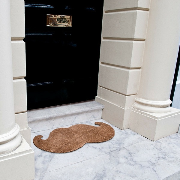 Rohožka fúzy predné dvere prvý byt krásne nápady na darčeky Rohožka Fúzy Nápady na darček predných dverí k bytu