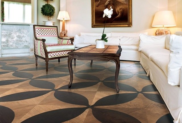 diamatne parkety kombinovaný vzor druhov dreva