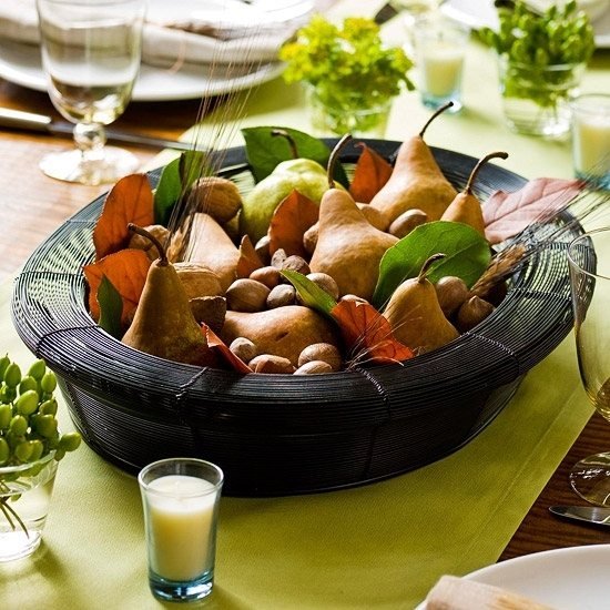 jesenná misa hruška nápady jesenná dekorácia, aby ste si urobili sami