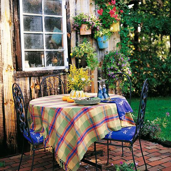 navrhnúť rustikálne prvky krajina kvetináče nápady