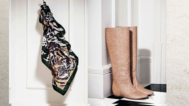 Kancelársky vzhľad dámska módna šatka plochá Vzhľad dámska módna šatka ploché čižmy