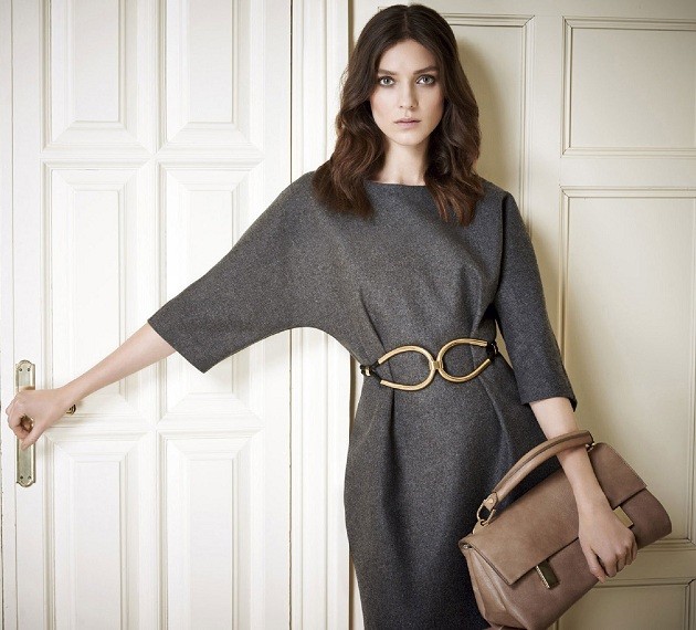 Dámsky šatový pás elegantný kancelársky vzhľad Pásové elegantné nápady na vzhľad kancelárie