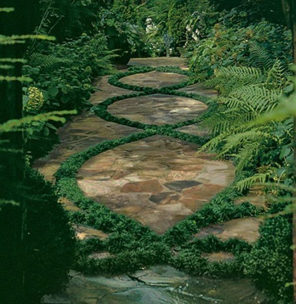 kreatívne nápady vlnového vzoru pre návrh záhradnej cesty