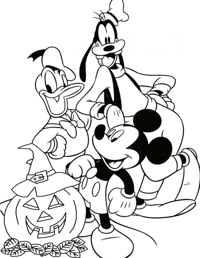omaľovánky halloween deti disney mickey mouse praštěný kačica donald halloween-obrázky-deti-disney-mickey-myš-praštěný-donald-kačica