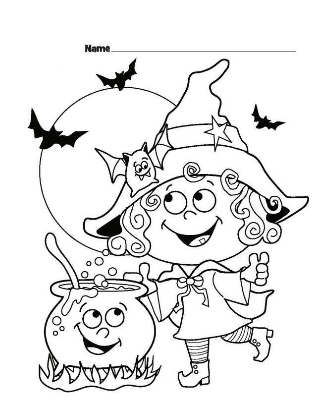 halloween obrázky sfarbenie školy deti čarodejnice netopiere halloween-obrázky-farbenie-škola-deti-čarodejnica-netopier