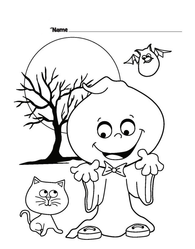 halloween obrázok sfarbenie škola duch mačka halloween-obrázky-sfarbenie-škola-duch-mačka