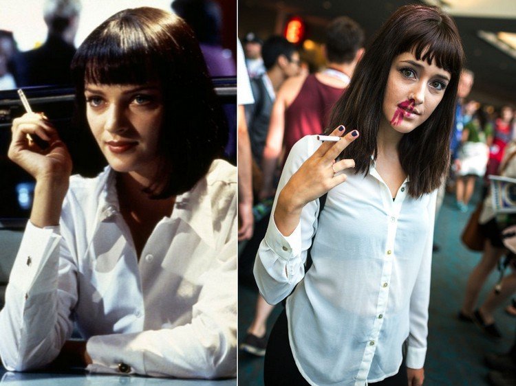 Nápady na kostýmy na hollywoodsku párty Mia-Wallace-Pulp-Fiction