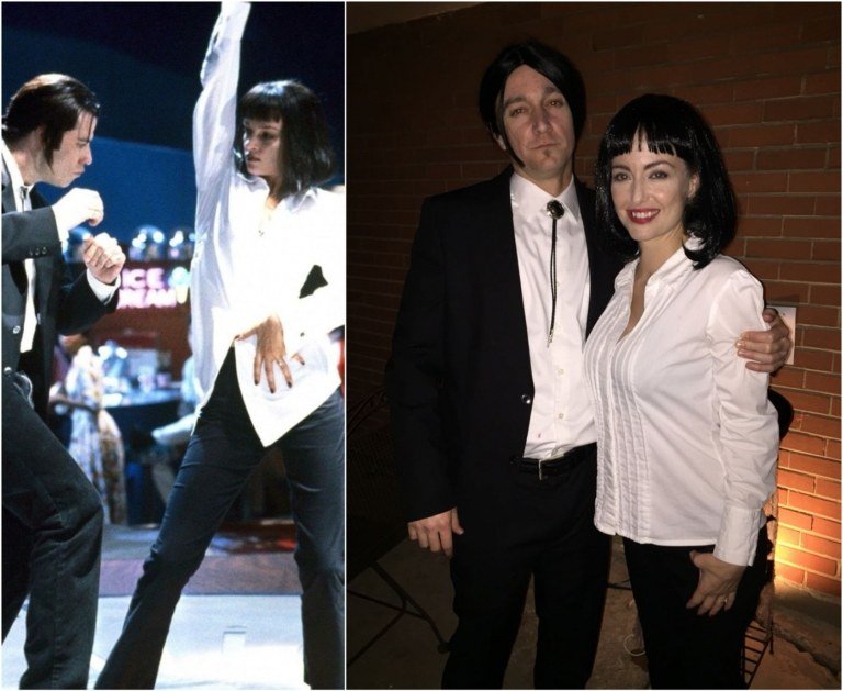 Kostým Pulp Fiction pre páry Mia Wallace a Vincent Vega