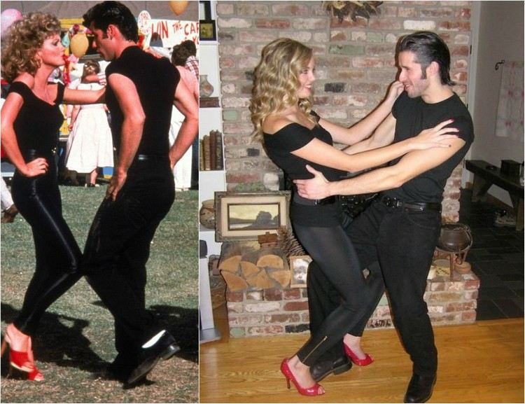 hollywoodsky-tematický večierok-kostým-nápady-páry-retro-film-mastnota