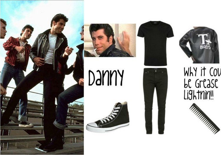 hollywood-mottoparty-kostým-nápady-muži-danny-zuko-tuk