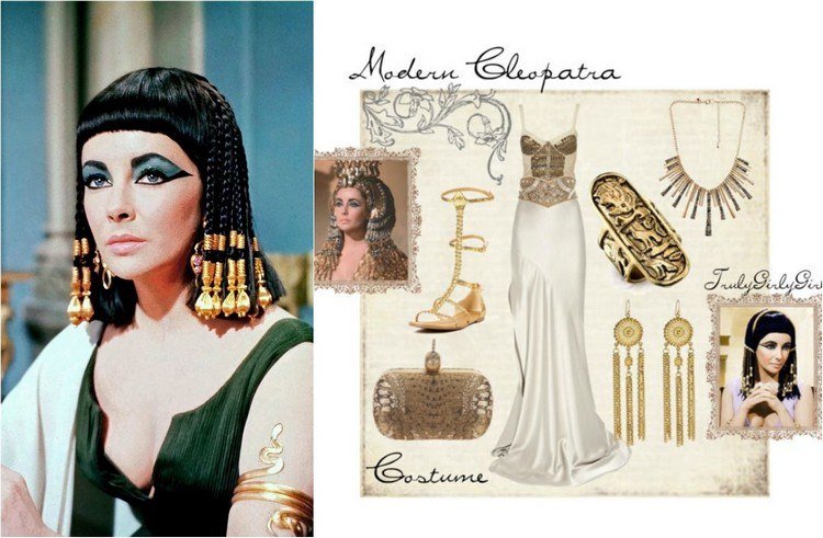 hollywood-theme-party-kostým-nápady-elisabeth-taylor-cleopatra