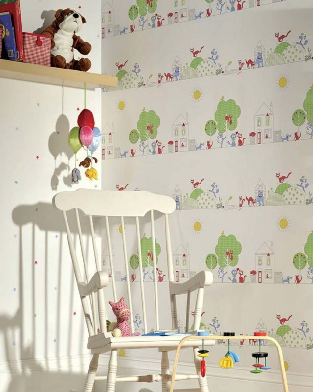 nápady na tapety pre škôlky, mačky, psy, domy, vzor