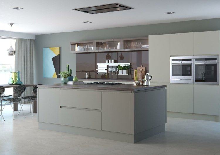 elektrické spotrebiče v kuchynskej linke minimalistický-kuchynský-dizajn-kuchynský ostrov